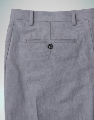 Image of Louis Philippe Men's Regular Fit Everyday Smart Wear Comfort Stretch Work Ready Solid Formal Trouser