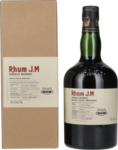 Rhum J.M Single Barrel Vieux Agricole 2015 55,1% Vol. 0,7l in Geschenkbox Cover