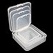 LJY 32 Pieces Mixed Sizes Square Empty Mini Clear Plastic Storage Containers Box Case with Lids for Small Items and Other Craft Projects