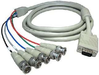 Cable-Core VGA Male to 5 x BNC Plugs Cable Lead