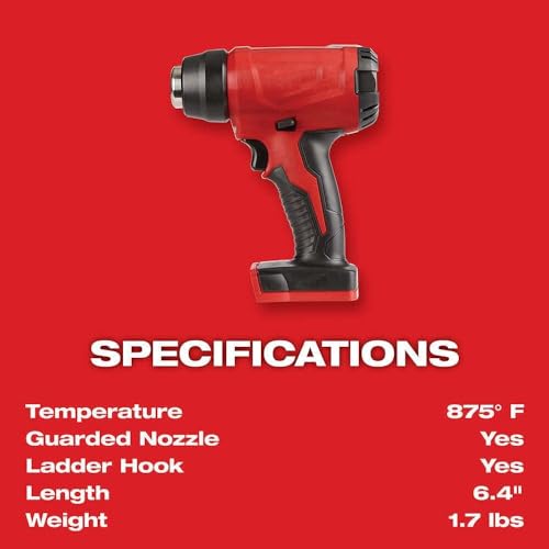 Suitable For Milwaukee M18 18V Cordless Compact Heat Gun - Bare Tool, Model #2688-20