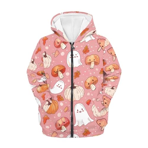 Kids Zip Up Hoodies 6-16T Boys Girls Soft Sweatshirt Athletic Jacket Hooded Long Sleeve Pullover with Pockets