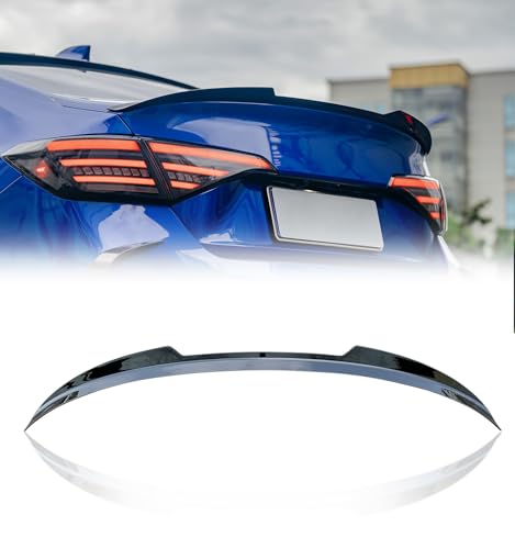 Xprite Spoiler Wing Compatible with 2021 2022 2023 2024 2025 2026 Honda Civic Sedan Sport Spoiler 11th Civic Rear Trunk Spoiler ABS Material- Glossy Black