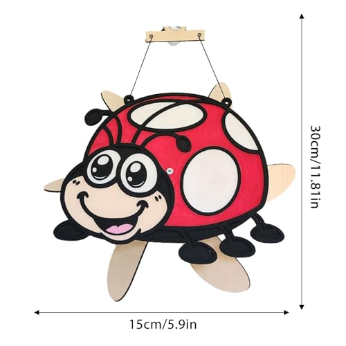 Moulin à vent en bois style dessin animé, le cadeau extérieur idéal