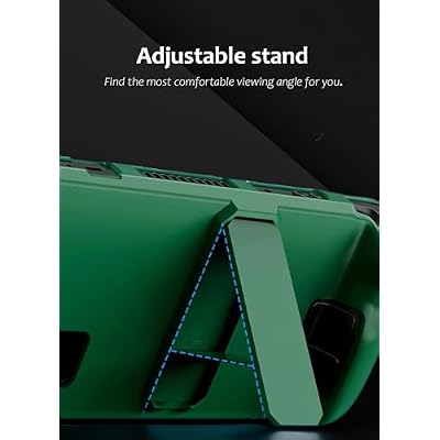 Steam Deck Case,Steam Deck OLED Case,Kickstand Protective Case for Steam Deck/Steam Deck OLED, Steam Deck Accessories That are to Drops, Scratches, dust, and Fingerprints-(Black)