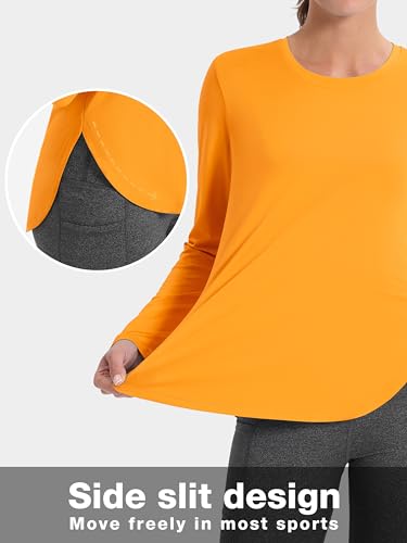 TACVASEN Women's UPF 80+ UV Shirts Long Sleeve Workout Sun Shirt Outdoor Gym Hiking Tops Breathable Lightweight4