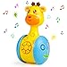 MOOKLIN ROAM Musicali Giocattoli per Bambini,Giraffa Tumbler Giochi Giocattoli per 3-12 Mesi,Giocattoli Prima Infanzia Sonori con Musica e Luce per Regalo Bimbo