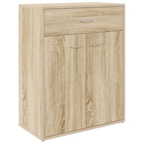 vidaXL Buffet, Meuble de Rangement avec Tiroir, Armoire de Rangement, Organisateur Salon Salle de Séjour Intérieur, Chêne Sonoma Bois d’Ingénierie