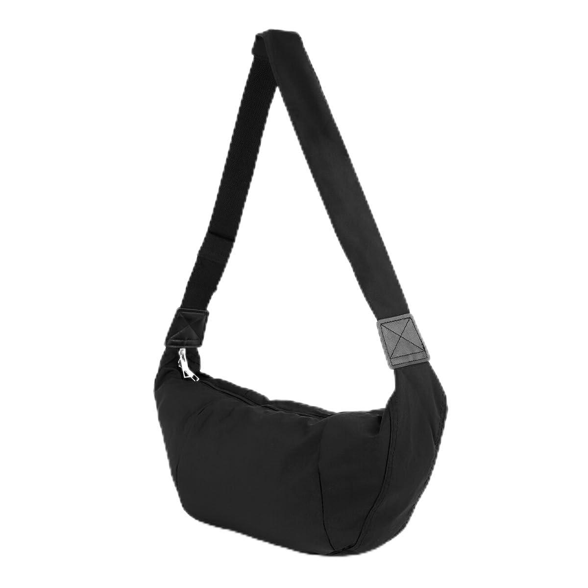 palay Crossbody Bag for Woman Men Hobo Sling Crescent Bags Trendy Small Shoulder Bag Purse Dumpling Casual Handbag Adjustable Strap-Black-picture-52