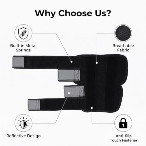 Image of Dog Leg Brace for Back Leg Support Adjustable Hock & Ankle Compression Wrap