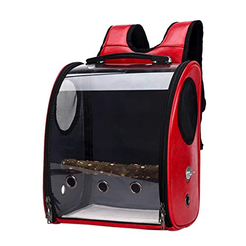 Yinuneronsty Transparent Polyurethane Parrot Outlet Package, red, 33cmx17cmx38cm