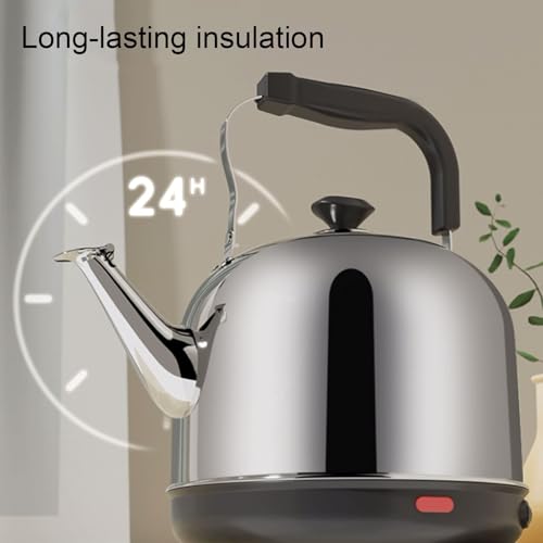 Tetera eléctrica de acero inoxidable con gran capacidad miniatura 3