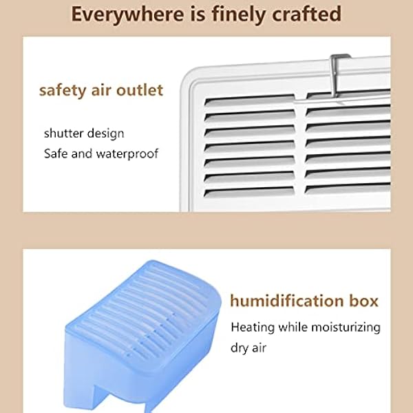 AXOIN Riscaldamento Elettrico con stendibiancheria, riscaldatore Elettrico, Riscaldamento Elettrico a convettore da 1600 W, 3 Livelli di Riscaldamento, Risparmio energetico, Protezione Contro Il s