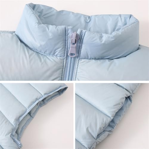 Kids Boys Girls Winter Puffer Vest Lightweight Sleeveless Jacket with Pockets Quilted Full Zip Outerwear4