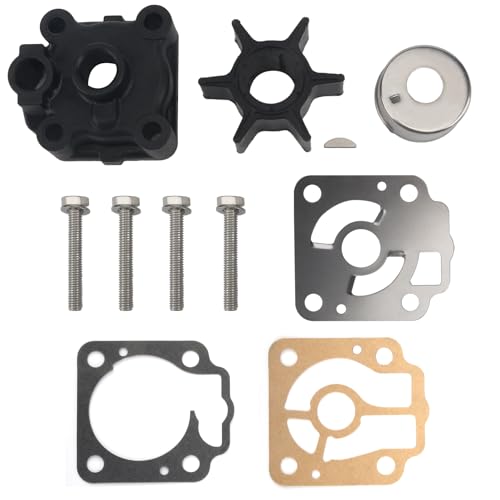 Image of QuickMarine 853792A3 Water Pump Impeller Repair Kit Compatible with Mercury Marine & Nissan Tohatsu 40 50 HP Outboard Motors Replacement 853792A10 46-8M0046094 3T5-87322-1 3T5-87322-3