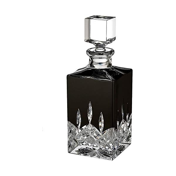 Waterford lismore black square decanter  urban country home decor