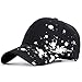 Produktbild LZX Lässige Baseballmütze Graffiti-Tinte Punkt Persönlichkeit Schatten Paar Kappen Hip-Hop-Gezeitenkappe einstellbar,Black