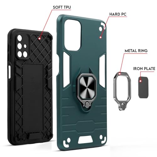 Image of Jkobi Back Case Cover for Infinix GT 20 Pro 5G (Shockproof Polycarbonate Dual Layer Hybrid Armor |Robust Green)