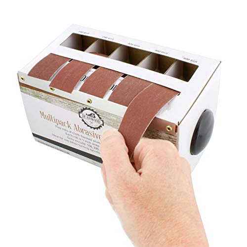Dct Abrasive Paper 5Pc Sand Paper Variety Pack With Dispenser – 150, 240, 320, 400, 600 Grit Aluminum Oxide Sandpaper #TOP1