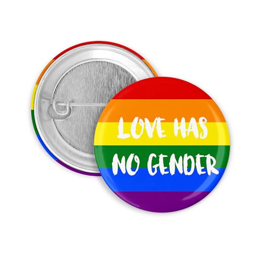 3x Love has no Gender Button 25mm Pride CSD Lgbt