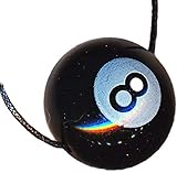 8BALL Eightball RETRO Billard Kugel mit Halsband / Kette Rockabilly Schmuck