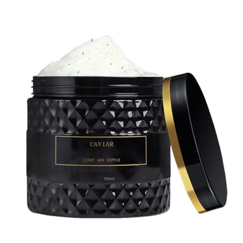 Caviar & Silk Protein Deep Repair Mask: tratamiento intensivo de humedad para el cabello seco dañado, seguro de color, control de frizz,1Pcs