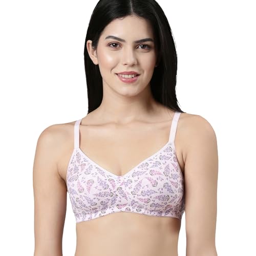 Image of Enamor Innovations Fabcool Encircled Side Support Shaper, Non Padded, Wirefree, High Coverage, Women's Cotton Everyday Bra - A042 (Available in Plus Sizes)