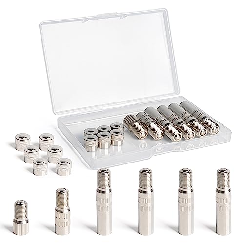 Kit 3 Prolunghe Per Valvola Pneumatici - Angoli 45°, 90°, 135° In Ottone Nichelato Per Auto, Moto, Camper - Foto 8