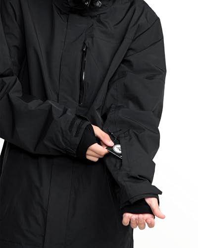 Volcom Men's Standard L Gore-Tex Snowboard Jacket – Waterproof 2-Layer, Black