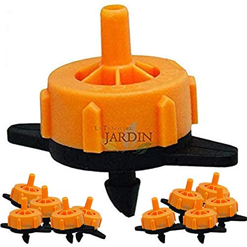 Selbstausgleichende Tropfe, 2 Liter pro Stunde. Tropfflasche für landwirtschaftliche Bewässerung und Gartenarbeit. Arbeitsdruck 0,5 bis 3,5 bar Packung mit 100 Tropfen