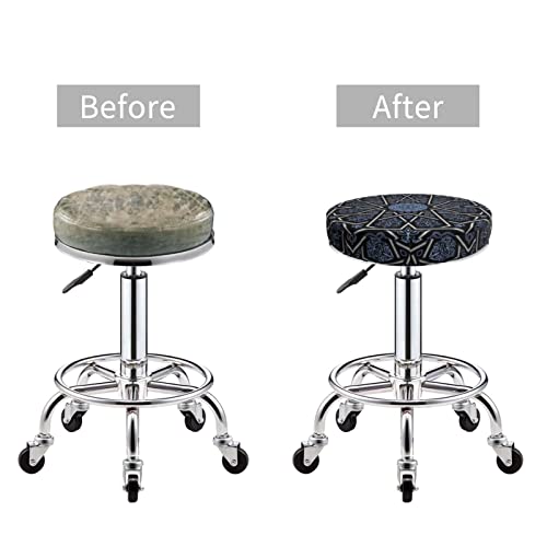 Gocgrv Mandala Bar Stool Covers Round 13 Inch - Washable Elastic Stool Seat Cushion Cover Soft Velvet Dustproof And Easy To Clean Chair Slipcover #TOP4