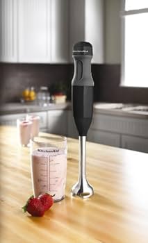 Mixeur Plongeant KitchenAid KHB1231CUO – 2 Vitesses – Gris Métal – Très Peu Utilisé
