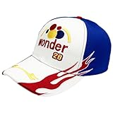 PTXZEQ Race Cap Hat Baseball Embroidery Racing Caps Adjustable Size (US, Alpha, One Size, Blue)