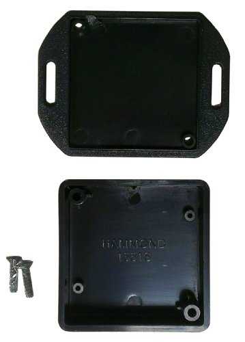 Hammond 1551Sflbk 50 X 50 X 15Mm Black Abs Plastic Flanged Lid Box #TOP26