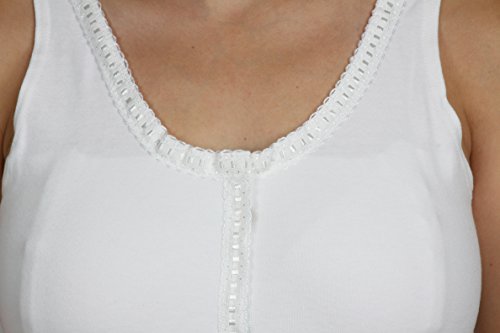 Gentle Touch Post Mastectomy Recovery Camisole with Breast Forms and Drain Pockets Made in USA