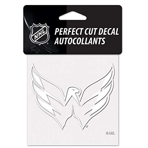Autocollant NHL Washington Capitals couleurs de l'équipe 4x4