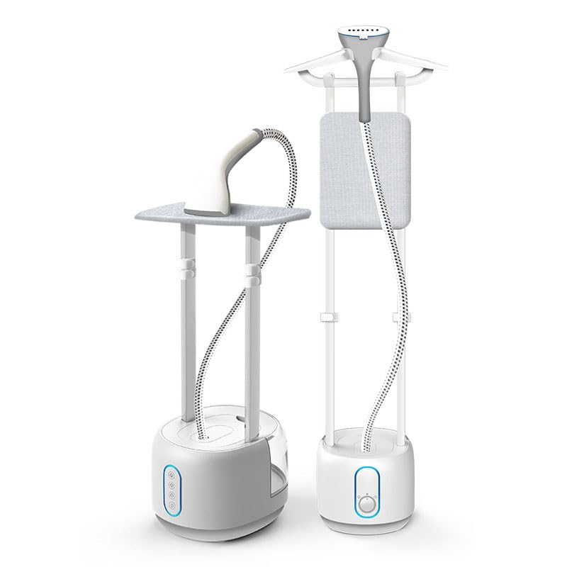 2000W Standing Steamer for Clothes with 3 Steam Settings - Fast Heat-Up, 3L Water Tank, Height Adjustable - Vertically & Horizontally Steaming - Suitable for All Fabrics