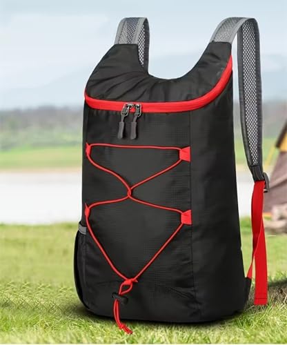Mochila plegable ultraligera para exteriores negra miniatura 1