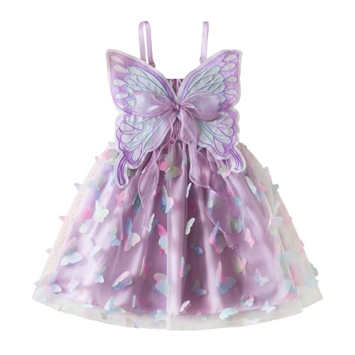 NNJXD Flower Girl Embroidery Dress Little Princess Tie Bowknot Summer Casual Dresses