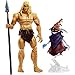​Masters of The Universe Masterverse Revelation Savage He-Man Action Figure with 30+ Articulated Joints, 3 Weapons, Harness & Orko Figure with ‘Floating’ Base, 7-inch Motu Collectible Gift