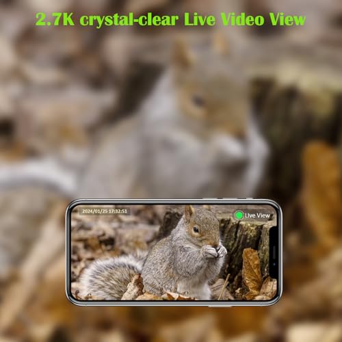 Trail Camera 2 Packs,Cellular Trail Camera Built-in 4G LTE SIM Card,5W Solar Powered,IP65 Waterproof, 2.7K Live View 4G Game Camera,Night Vision Motion Activated,0.2s Trigger Speed - Image 4