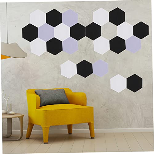 Paneles acústicos hexagonales 12 piezas material de alta densidad para absorción de sonido para aislamiento y reducción de ruido fácil de instalar para estudios y habitaciones miniatura 6