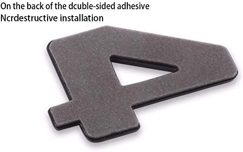 1Pcs 3D Car 4Matic Logo Abs Letter Emblem Decal For Car Side Fender Rear Trunk Emblem Badge Chrome Decal Sticker (4-Mat-Silver) #TOP4