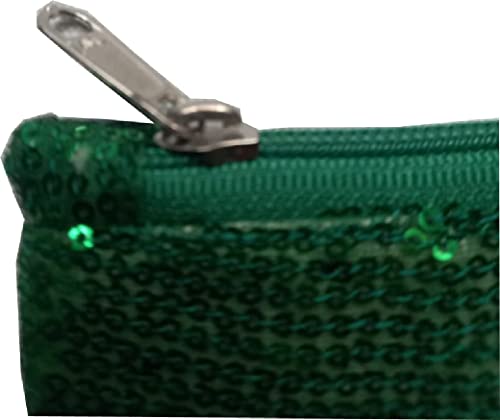 Image of KVR Sequin Polyester Fabrics Clutch Fashion Party Dance Vintage Sparkle purse handbag with Satin lining inside