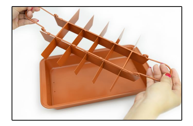 SVNR Brownie Tin, Non-Stick Brownie Pan with Dividers,18-Cavity,12 by 8 inches, Removable Base - Image 3