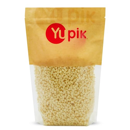 Yupik White Chocolate Chips, 2.2 lb (35.2 oz), Gluten-Free, Kosher, Small Size, Made with Cocoa...