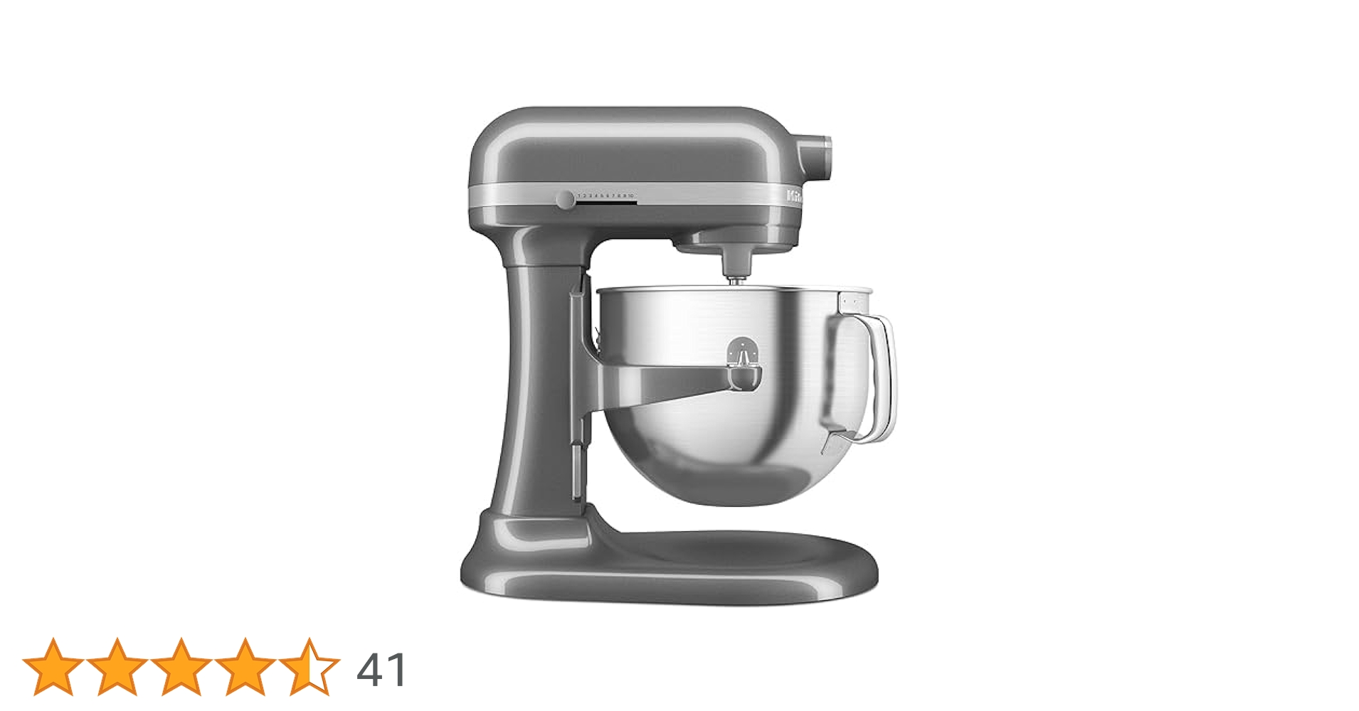 KitchenAid シルバー KitchenAid 7 Quart Bowl-Lift Stand Mixer, Medallion Silver