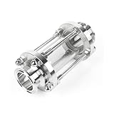 FEISWU Tri Clamp in-Line Sight Glass, Flow Sanitary Straight Sight Glass, 304 Stainless Steel 1.5