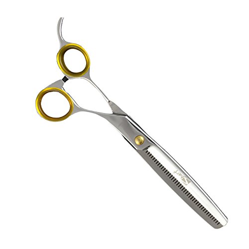 Sharf Gold Touch Pet Grooming Shear Kit 7.5 Inch Straight & 6.5" 42-Tooth Thinning Scissors