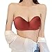Générique Femmes Top Wrap Thorax Strapless Thorax Massage au Coussin sans Anneau d'acier Soutien-Gorge Bustier Top